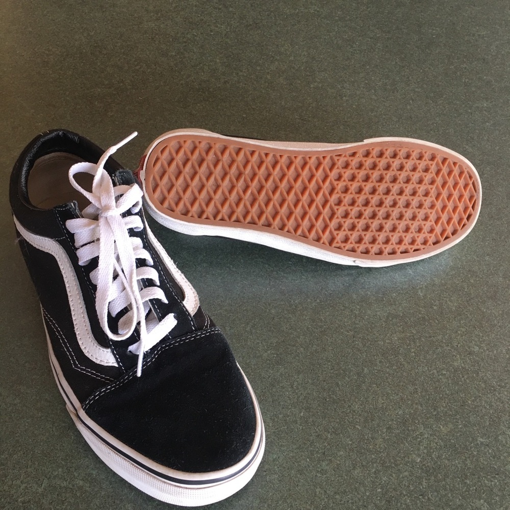 Classic Black Vans with stripe
